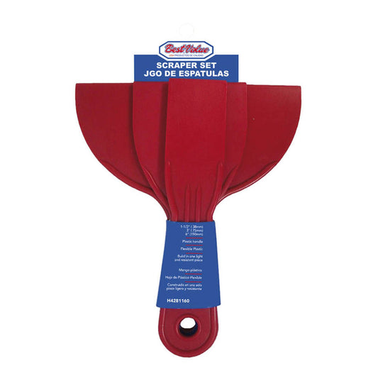 Juego de Espátulas Plásticas Best Value de 3 Piezas