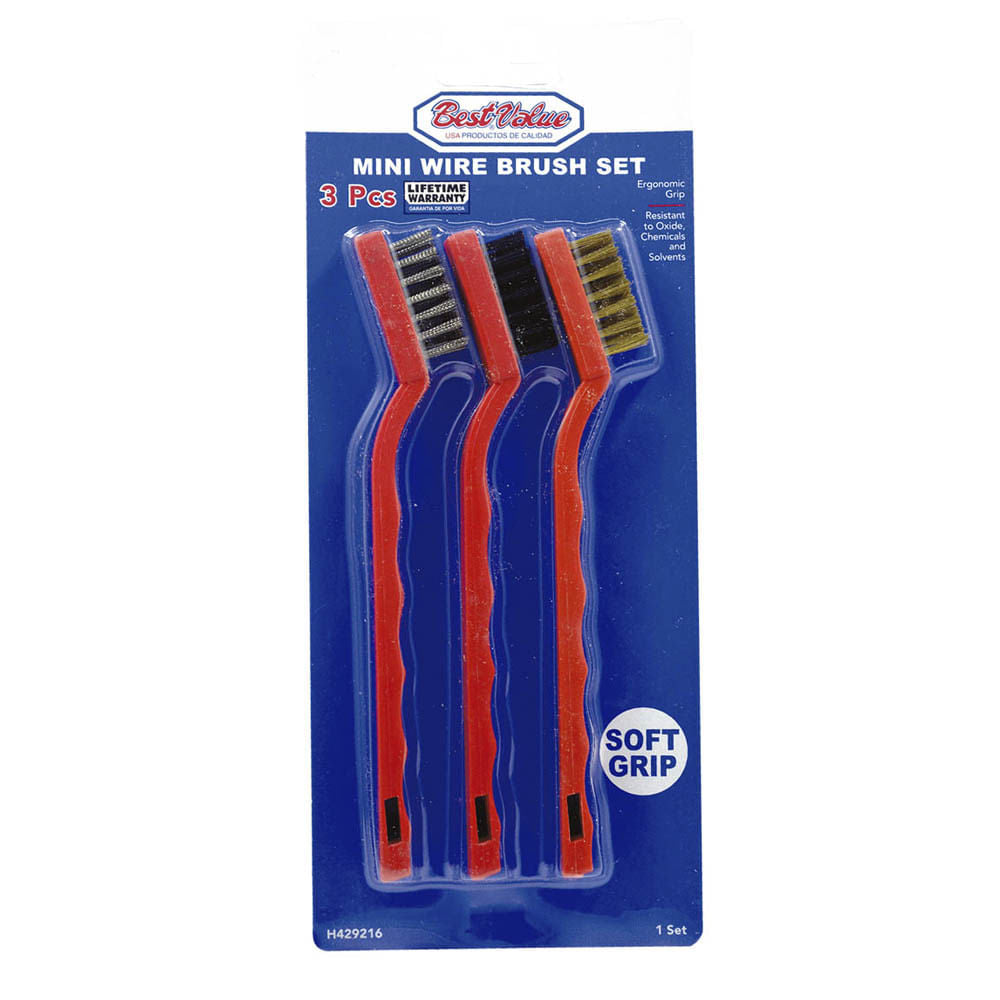 Juego de Mini Cepillos Best Value de 3 Piezas