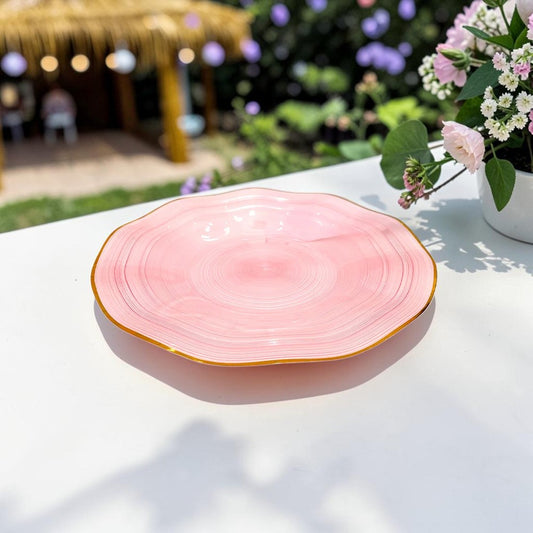Plato Reutilizable Home Elegance - Pink 7" - 10 Piezas