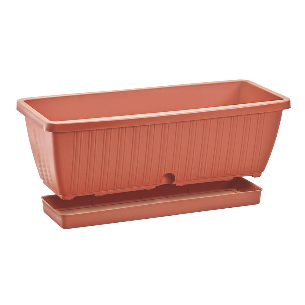 Macetero Rimax Plástico Rectangular 50 cm