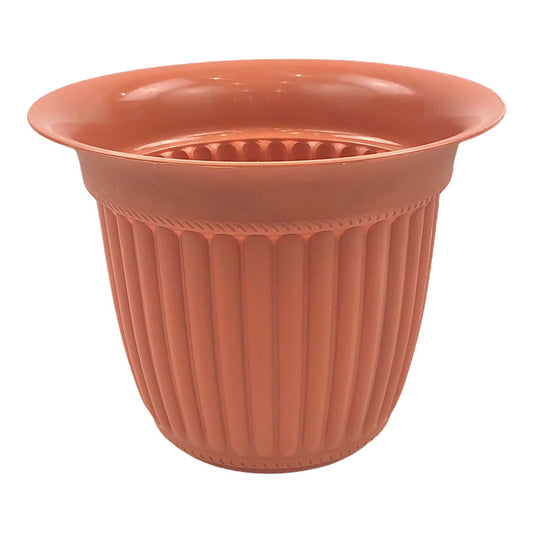 Macetero Kennedy de Platico Redondo 7" x 6" - Chocolate claro