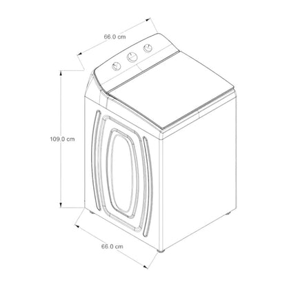 Lavadora Automática Whirlpool de 18 Kg / Blanco