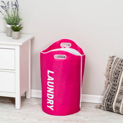 Canasta de Lavanderia Honey Can Do / Rosada / Con Asas