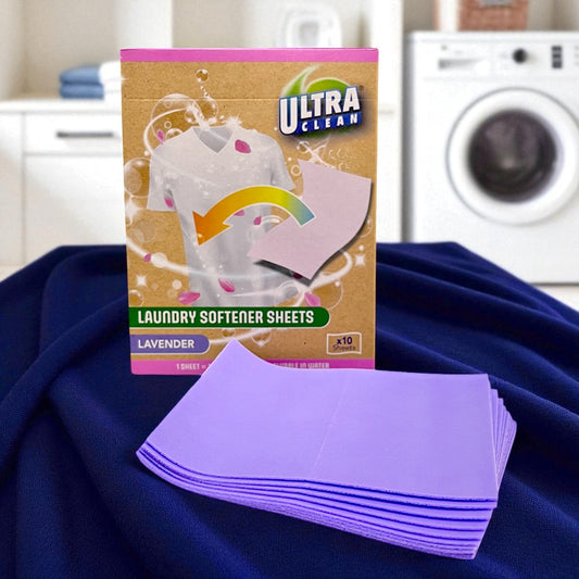 Hojas Suavizantes Para La Ropa Lavanda Ultra Clean 10 Pzas