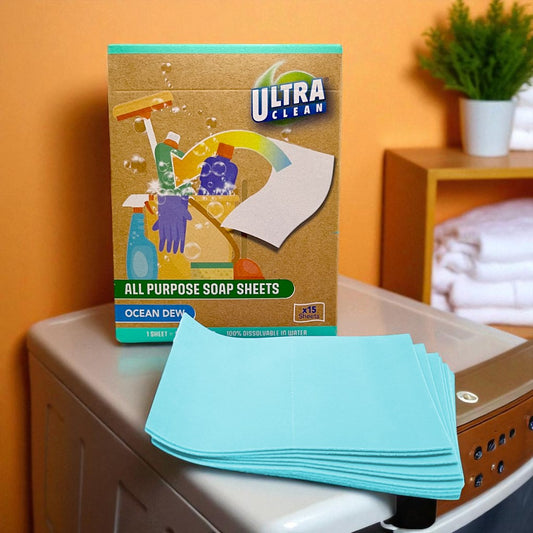 Toallitas De Jabón Multiusos Rocío De Océano Ultra Clean 15 Pzas