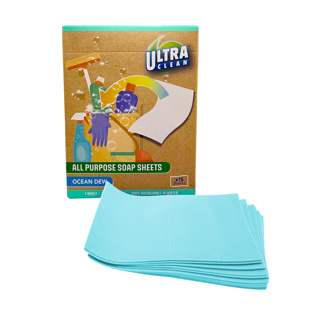 Toallitas De Jabón Multiusos Rocío De Océano Ultra Clean 15 Pzas