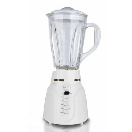 Licuadora J&M Pica Hielo Jarra de Vidrio de 6 Velocidades