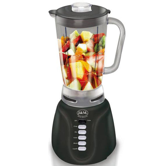 Licuadora J&M Pica Hielo Jarra Plástica de 6 Velocidades