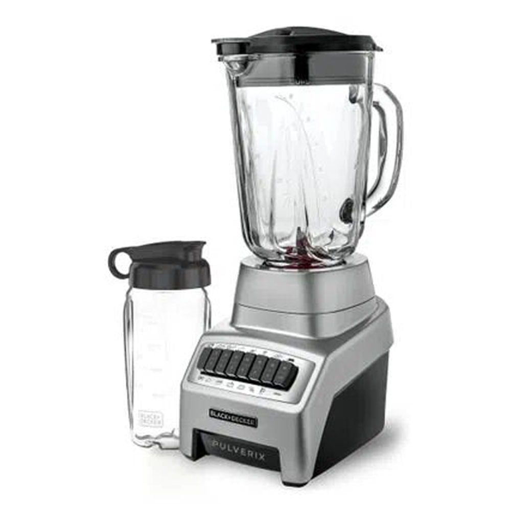 Licuadora Black & Decker Pulverix Jarra de Vidrio Gris 12 Velocidades