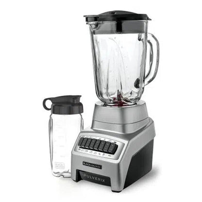 Licuadora Black & Decker Pulverix Jarra de Vidrio Gris 12 Velocidades