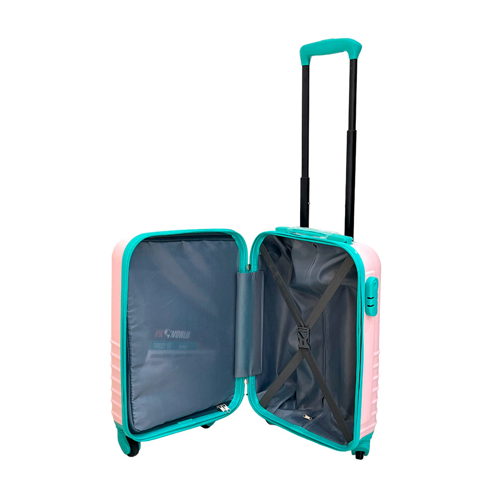 Maleta Lisa Chica Koopman Con Ruedas - Rosada