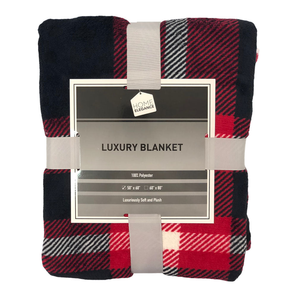 Manta Home Elegance de Lana Estampada 50" x 60" - Surtido