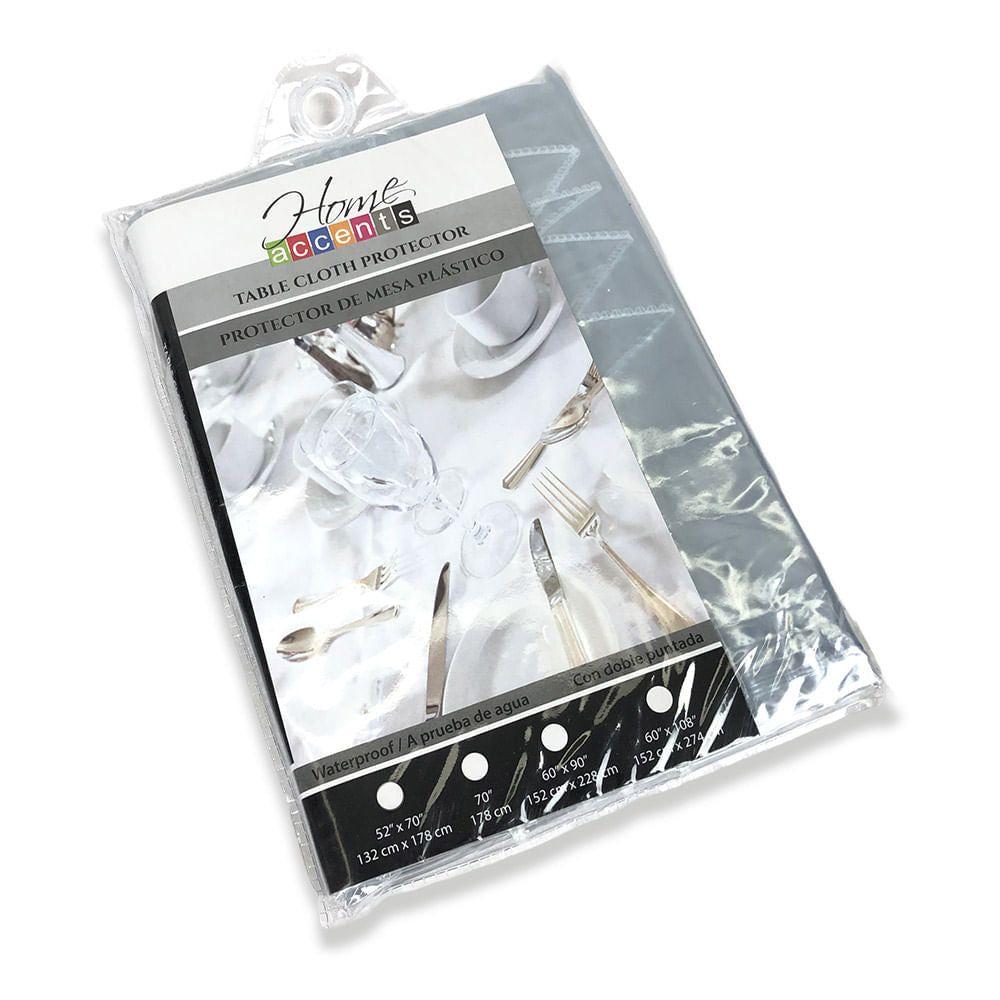 Protector de Mesa Home Accents 52" x 70" Plastico