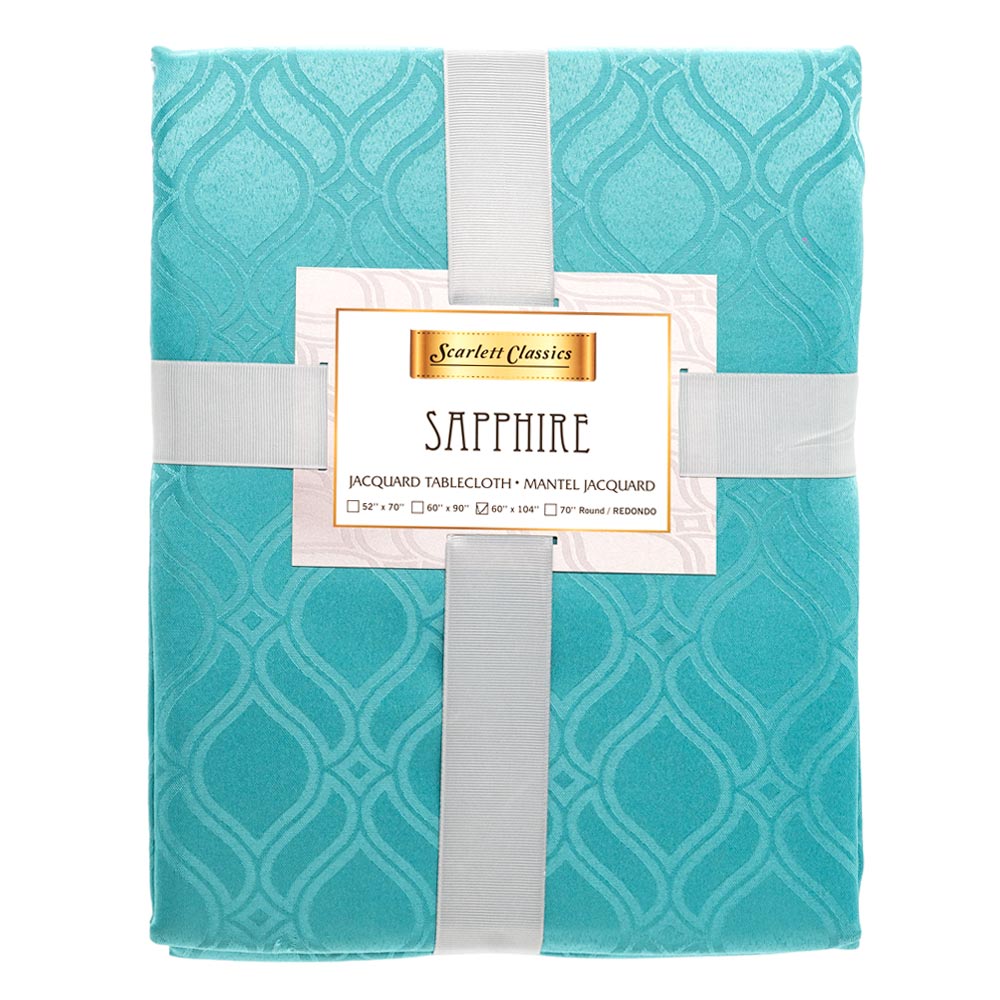 Mantel Scarlett Sapphire de Tela 60" x 104" - Surtido