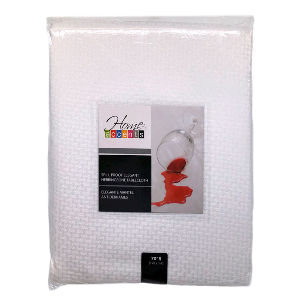 Mantel Para Mesa Home Accents 70" - Blanco