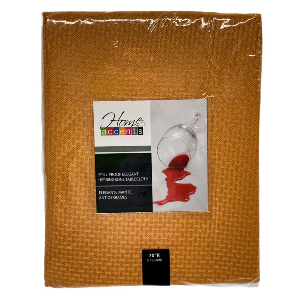 Mantel Para Mesa Home Accents 70" - Mostaza