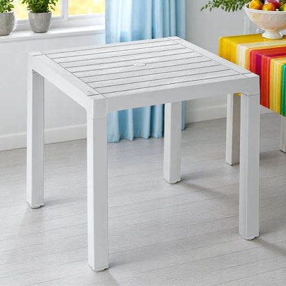 Mesa de Plástico Barú Rimax / Cuadrada / Gris