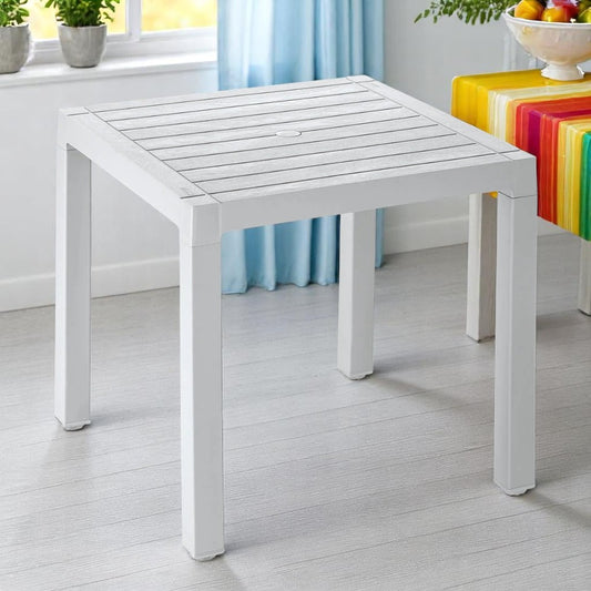 Mesa de Plástico Barú Rimax / Cuadrada / Gris