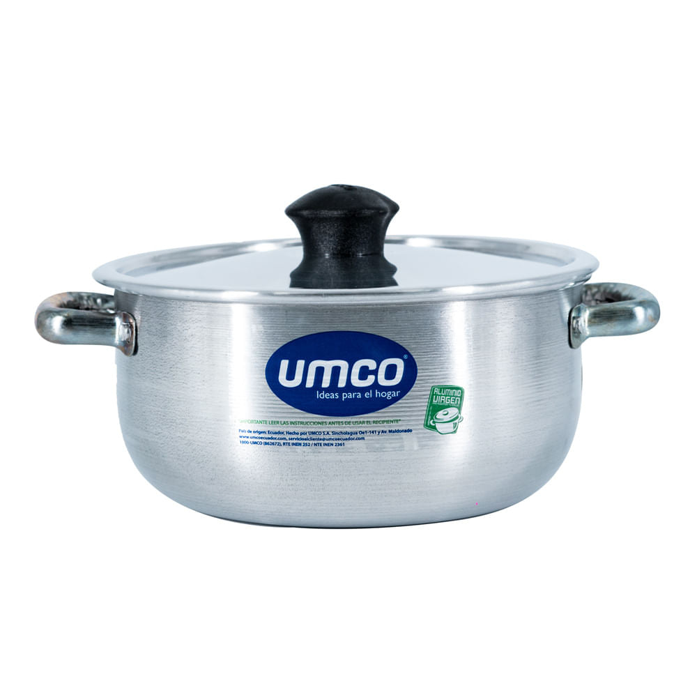 Olla de Aluminio Umco Con Tapa de 16 cm