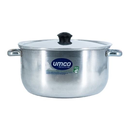Olla de Aluminio Umco Con Tapa de 22 cm