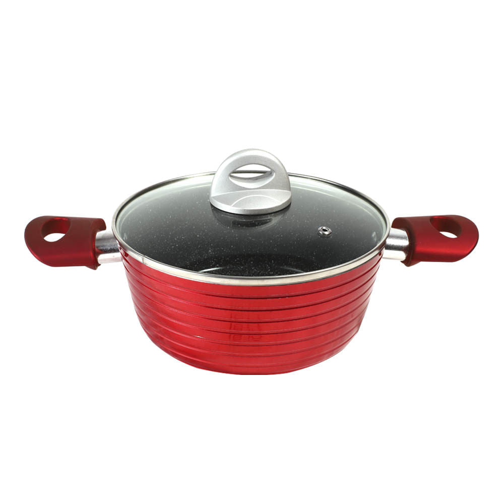 Olla Antiadherente Con Tapa De 20.5 cm