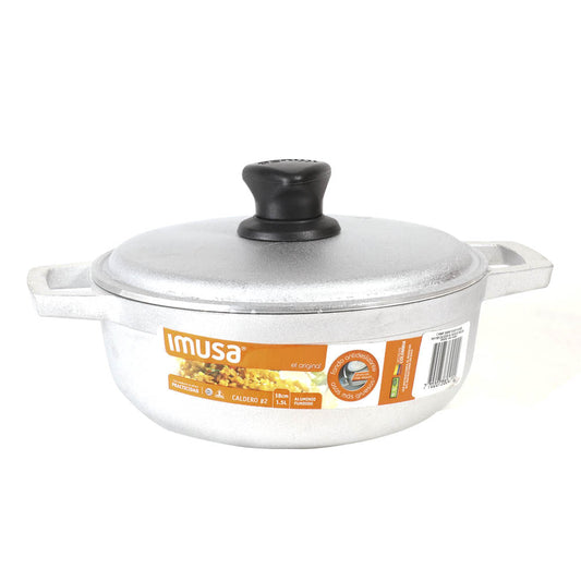 Paila Antideslizante Imusa Con Tapa De 18 cm