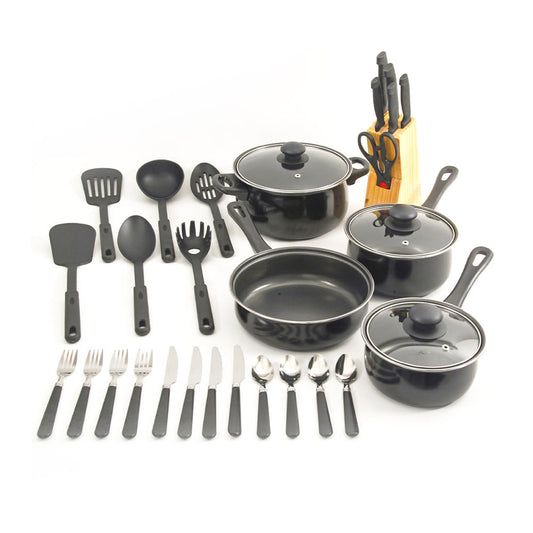 Juego de Ollas y Utensilios de Cocina Gibson 32 Piezas
