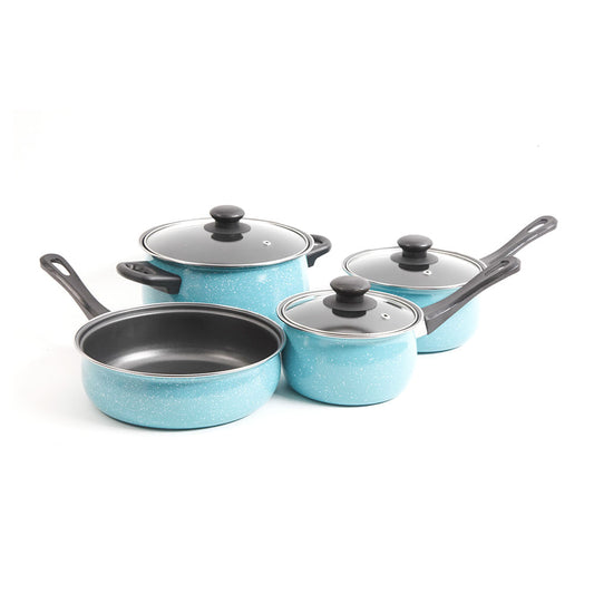Juego de Ollas Gibson Casselman Celeste 7 Piezas
