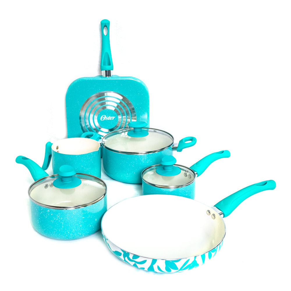 Juego de Ollas y Sartenes Oster 9 Piezas