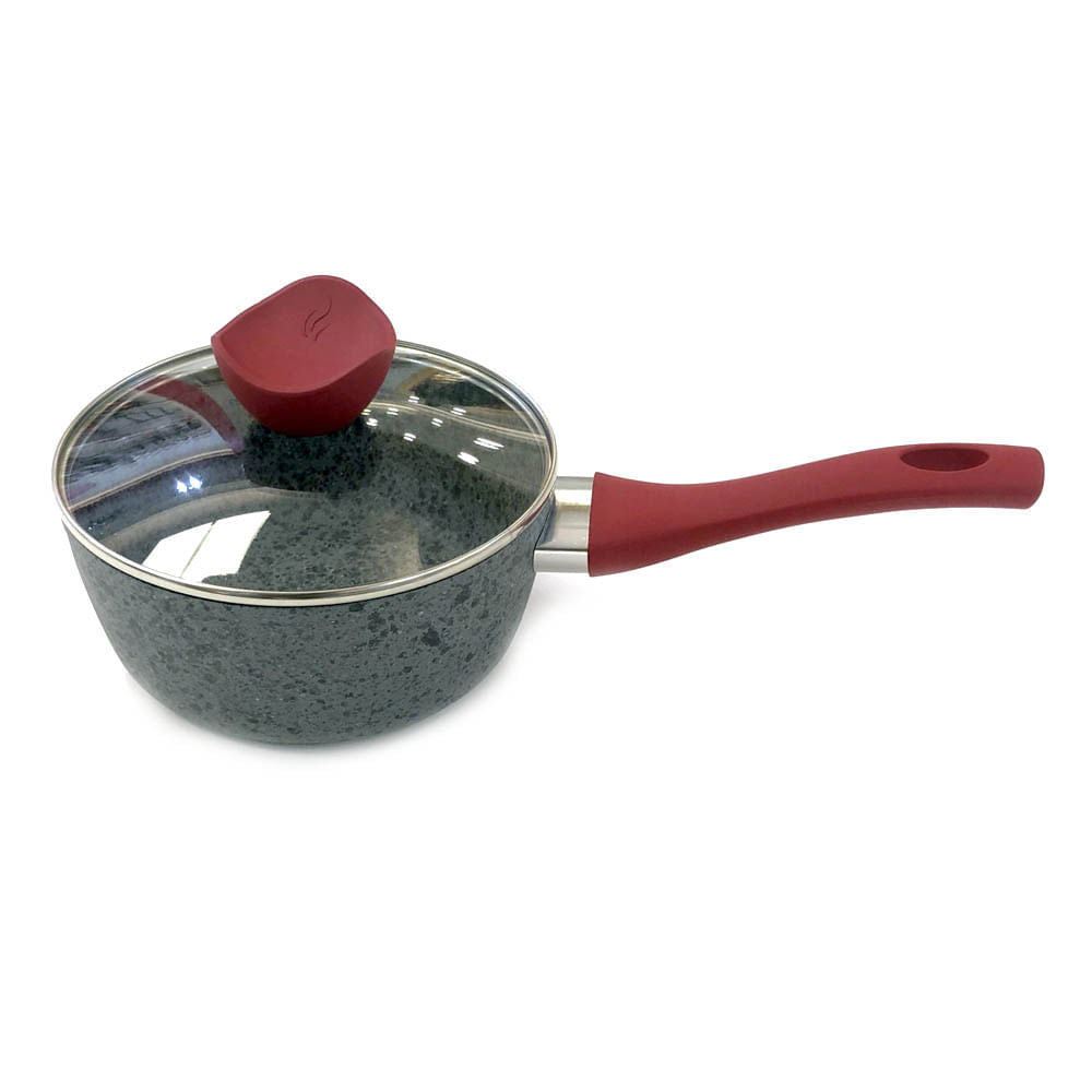 Olla Betty Crocker Aluminio Con Tapa de 18 cm