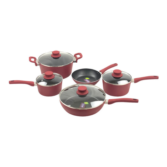 Ollas Proctor Silex 9 Piezas - Rojo