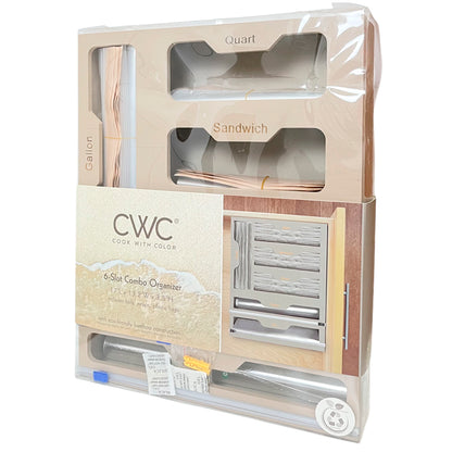 Organizador de Cocina Dc Wholesales 6 Ranuras / Beige