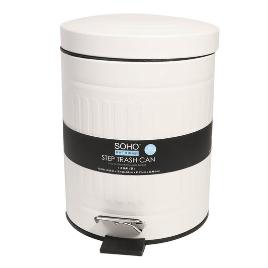 Basurero de Metal Monroe Soho Con Pedal de 5 L