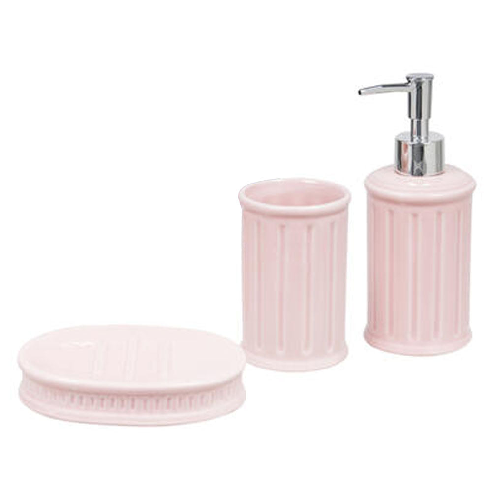 Accesorios de Ceramica Four Seasons para Baño 4 piezas Rose