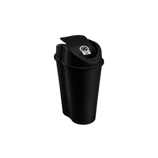 Basurero Rimax Para Residuos No Aprovechable 25 L Negro