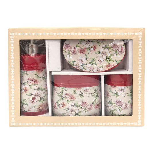 Accesorios de Baño Popular Bath Ceramica Cherry Blossoms 4 Pieza
