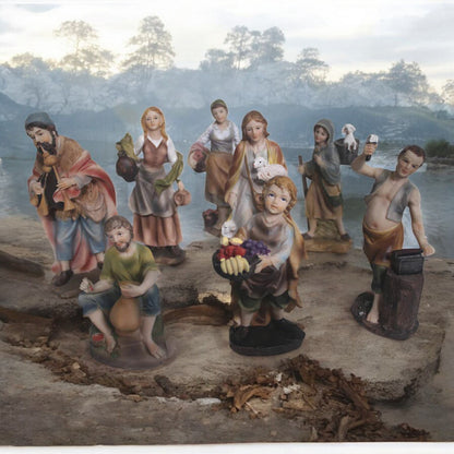 Aldeanos de Navidad Miró Christmas 8" 8 Piezas