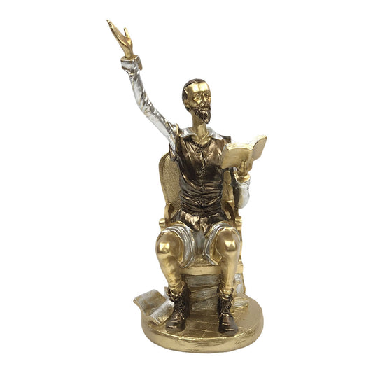Figura Decorativa Concepts Quijote 14 cm x 13 cm x 29 cm - Dorado