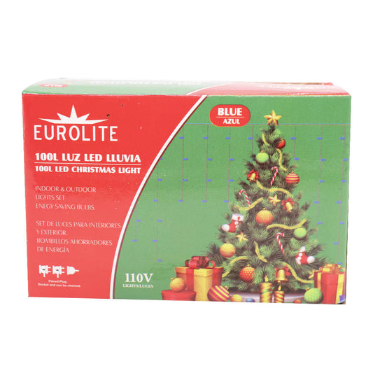 Luces Lluvia de Navidad Eurolite 100 Luces led.