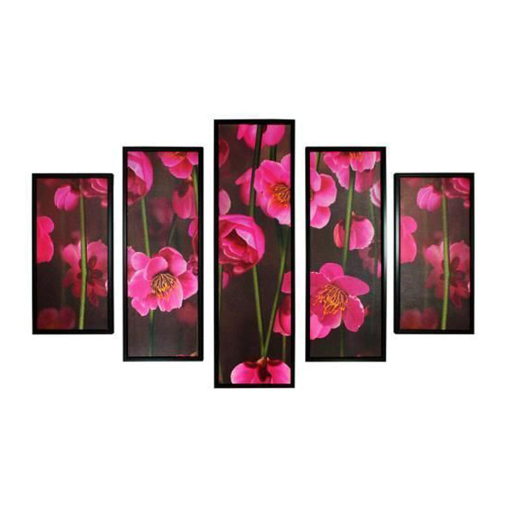 Cuadro Decorativo Essential Decor Floral 5 Piezas