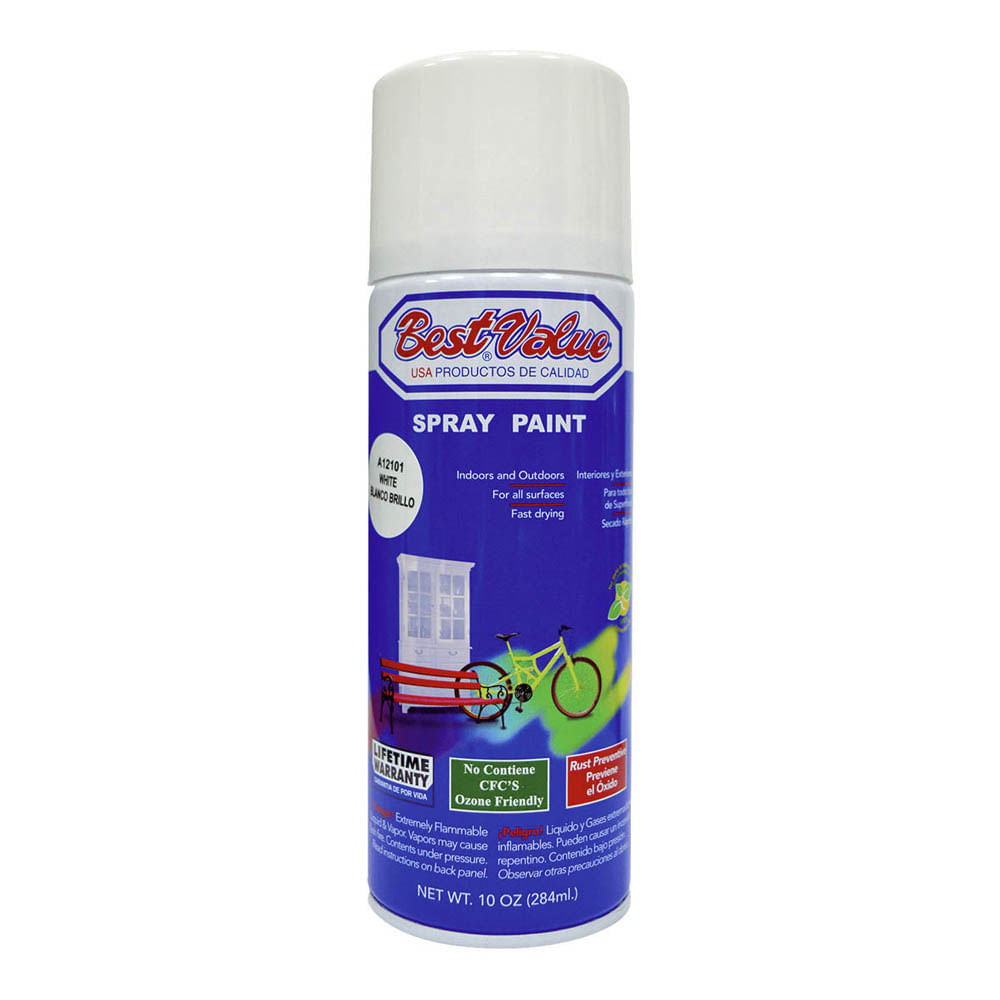 Pintura en Aerosol Best Value Blanco Brillo de 10 oz