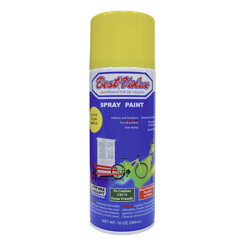 Pintura en Aerosol Best Value Amarillo de 10 oz