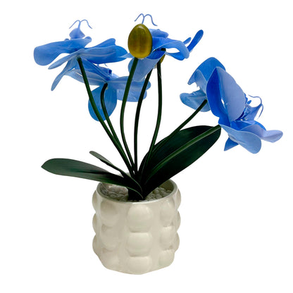 Pote con orquídea Home Elegance para decoración de terrazas.