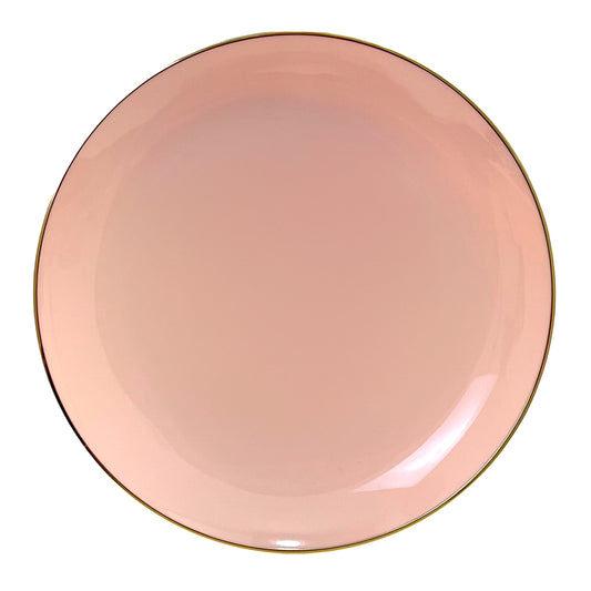 Plato Llano / Elegance Party / 10.25" / Blush & Gold / 10 Piezas
