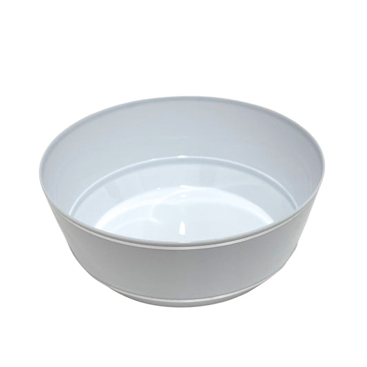 Bowl White/Silver de 14 oz Elegance Party