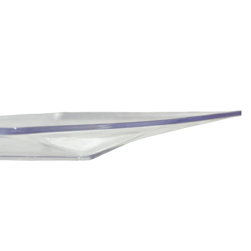 Platos reutilizables transparentes de 7 pulgadas