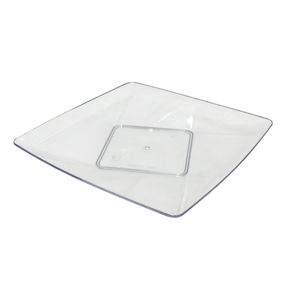 Platos reutilizables transparentes de 7 pulgadas