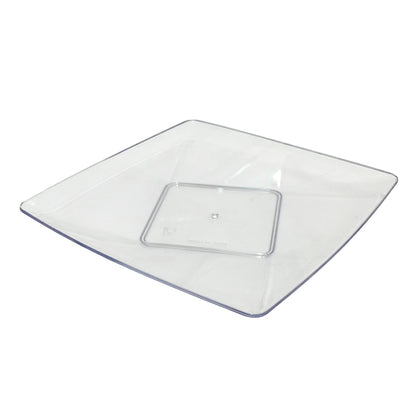 Platos reutilizables transparentes de 7 pulgadas