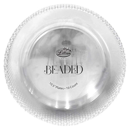 Plato Desechables 10.5" Lillian / 10 Piezas / Clear