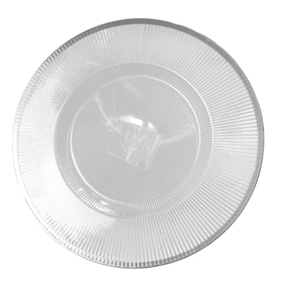 Plato Llano Plástico Koopman / 33 cm / Clear-Silver / Surtido